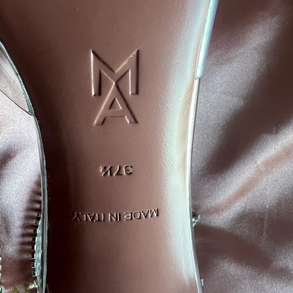 Amina Muaddi Ursina Crystal Strap Clear Pump in Pvc Transparent 37.5 FIRM PRICE - Picture 5 of 12